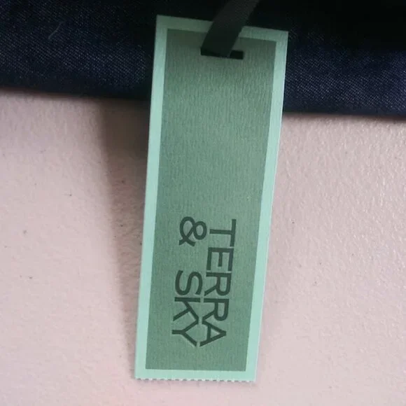 Terra & Sky Jean flutter sleeve midi women's size 4X dress - Picture 15 of 15